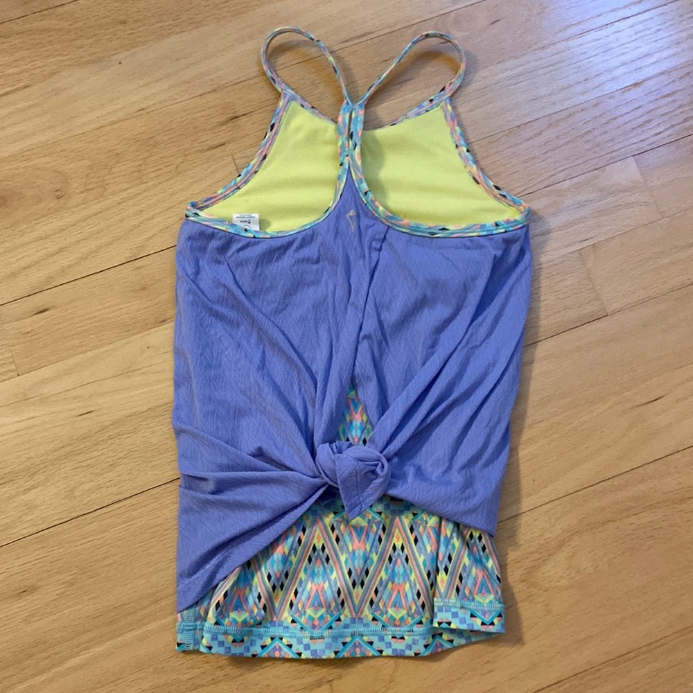 Ivivva by Lululemon purple twist and tie tank, Size: 7